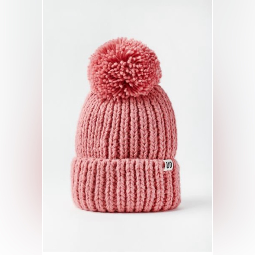 New Urban Outfitters Pink Pom Beanie